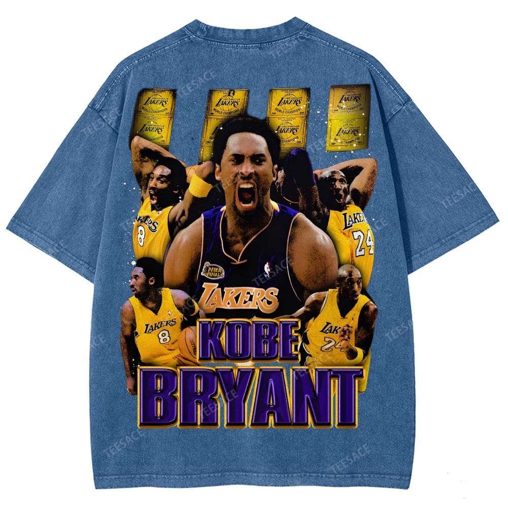 Unisex Fit Washed T-Shirt "Kobe Vision" Kobe Tee