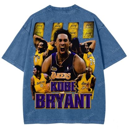 Unisex Fit Washed T-Shirt "Kobe Vision" Kobe Tee