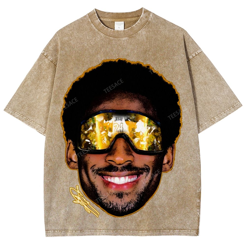 Unisex Fit Washed T-Shirt "Kobe Vision" Kobe Tee