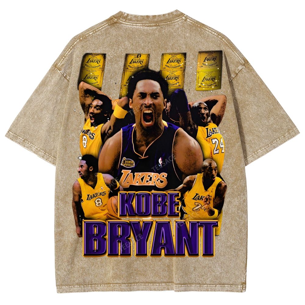 Unisex Fit Washed T-Shirt "Kobe Vision" Kobe Tee