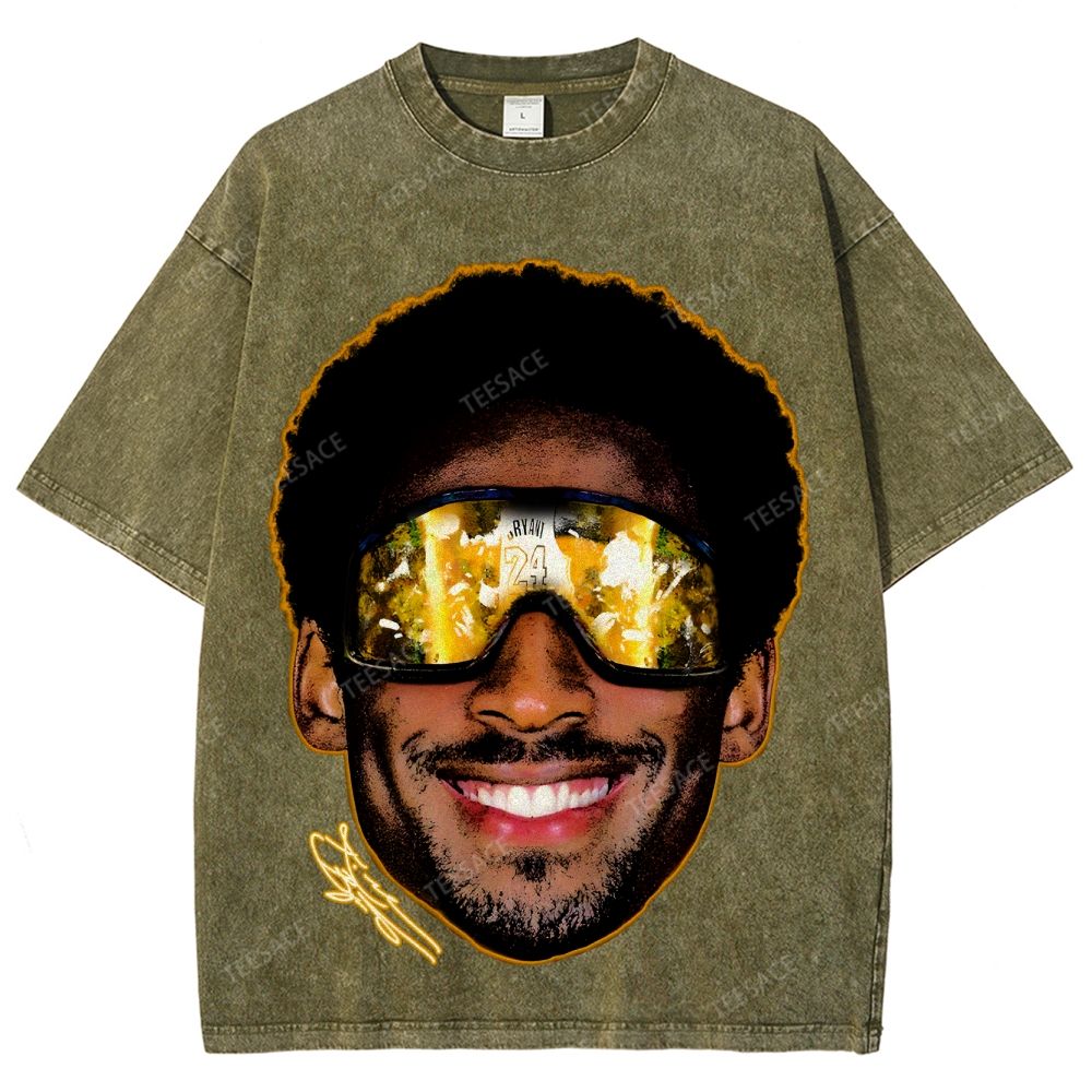 Unisex Fit Washed T-Shirt "Kobe Vision" Kobe Tee