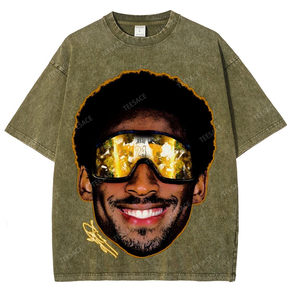 Unisex Fit Washed T-Shirt "Kobe Vision" Kobe Tee
