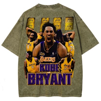 Unisex Fit Washed T-Shirt "Kobe Vision" Kobe Tee