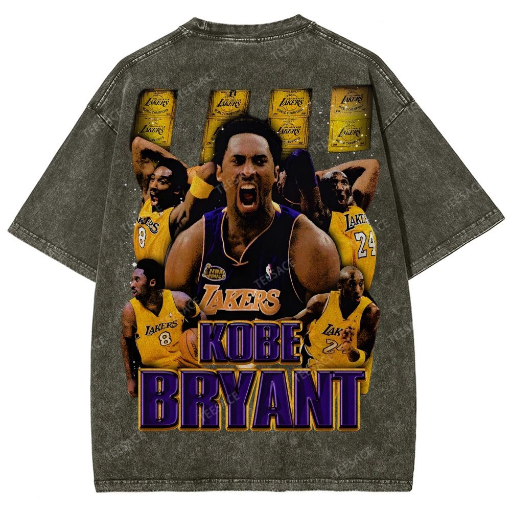 Unisex Fit Washed T-Shirt "Kobe Vision" Kobe Tee