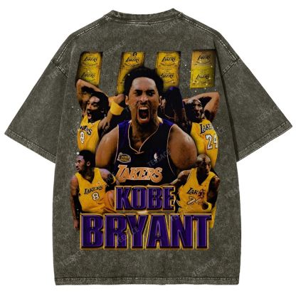 Unisex Fit Washed T-Shirt "Kobe Vision" Kobe Tee