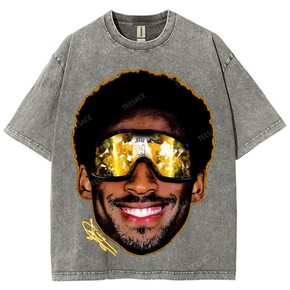 Unisex Fit Washed T-Shirt "Kobe Vision" Kobe Tee
