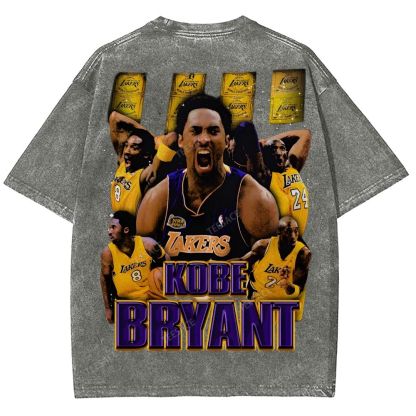 Unisex Fit Washed T-Shirt "Kobe Vision" Kobe Tee