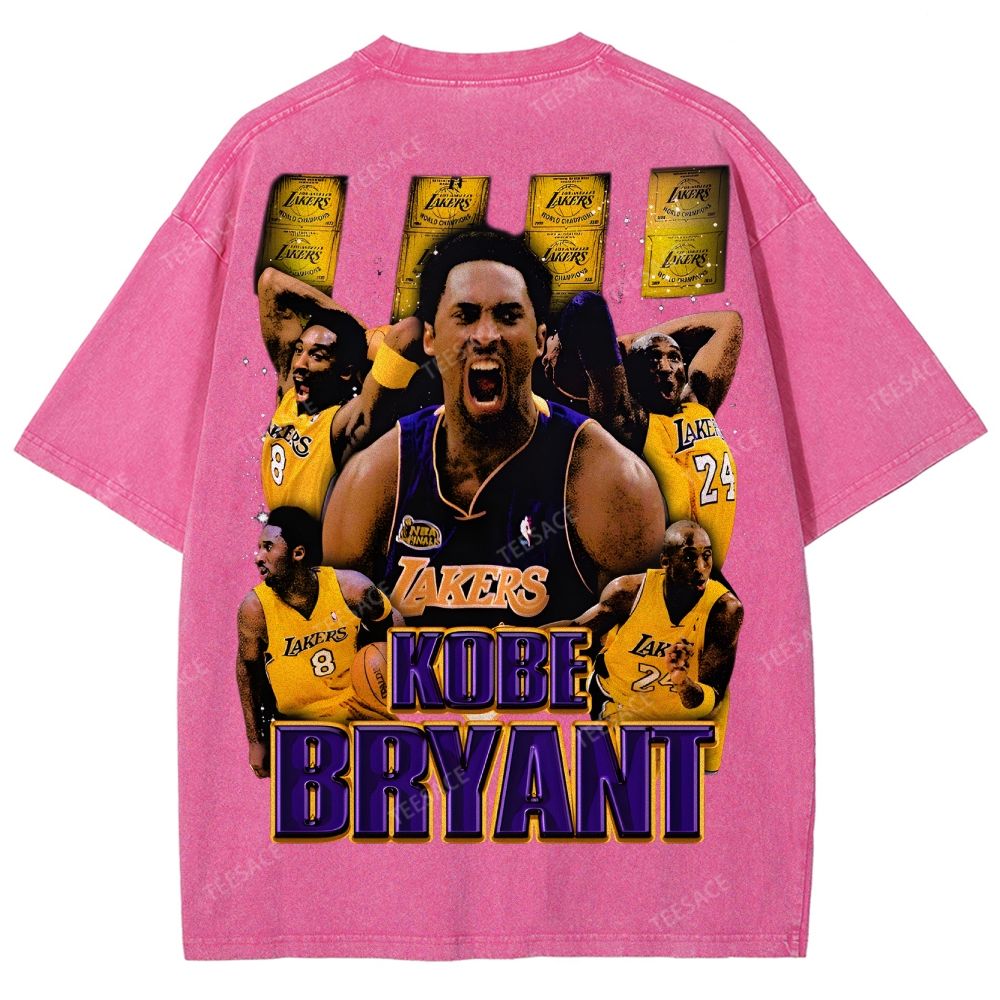 Unisex Fit Washed T-Shirt "Kobe Vision" Kobe Tee