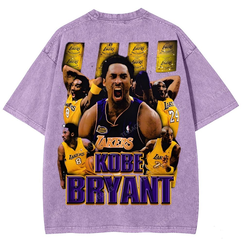 Unisex Fit Washed T-Shirt "Kobe Vision" Kobe Tee