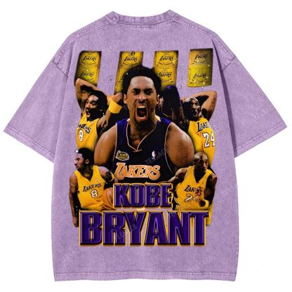 Unisex Fit Washed T-Shirt "Kobe Vision" Kobe Tee