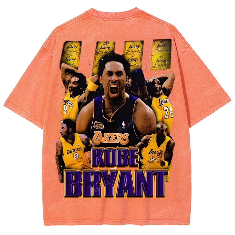 Unisex Fit Washed T-Shirt "Kobe Vision" Kobe Tee