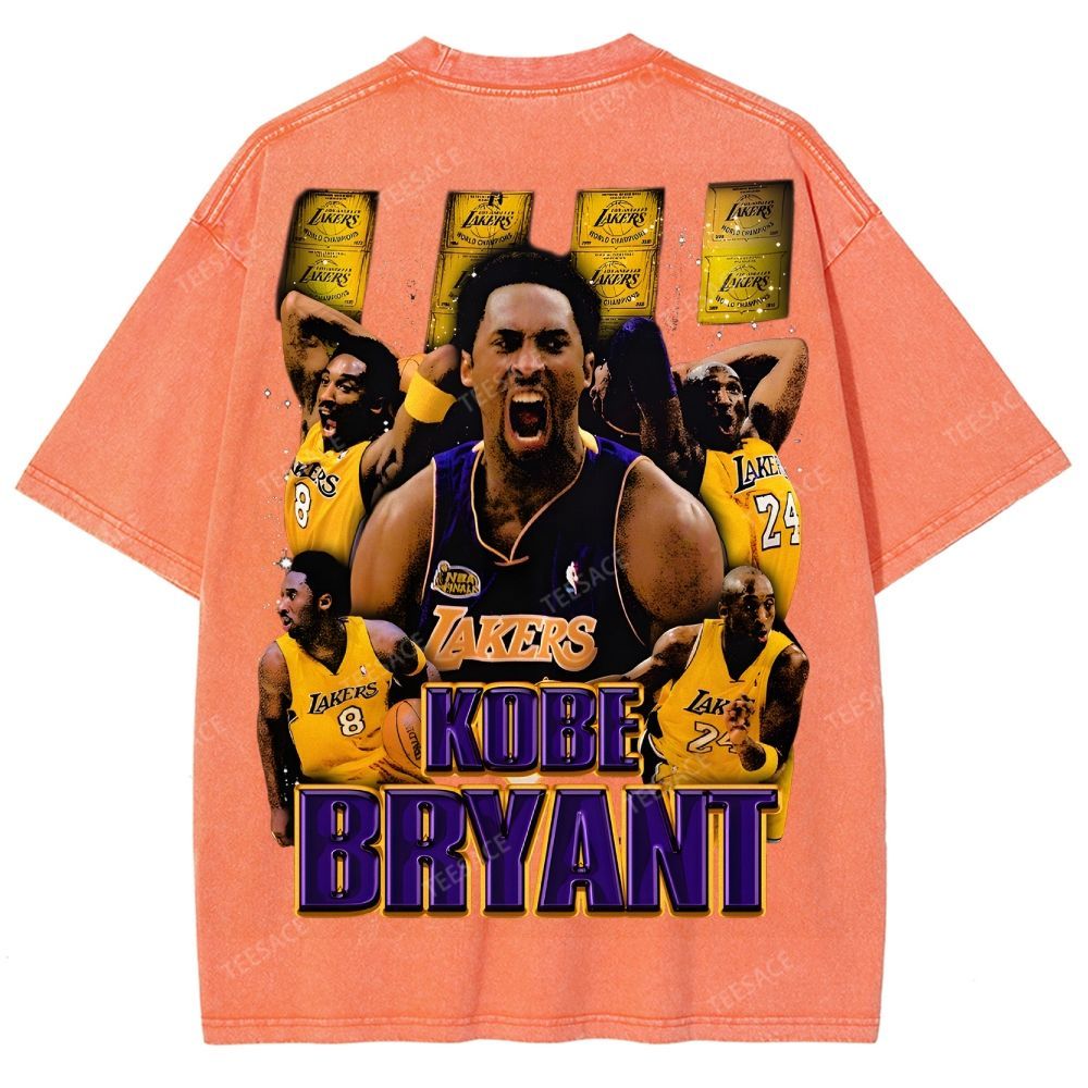 Unisex Fit Washed T-Shirt "Kobe Vision" Kobe Tee