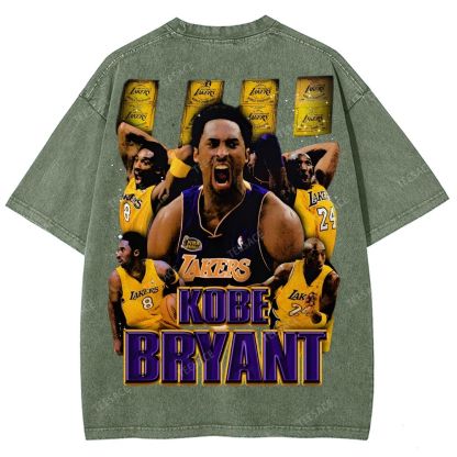 Unisex Fit Washed T-Shirt "Kobe Vision" Kobe Tee