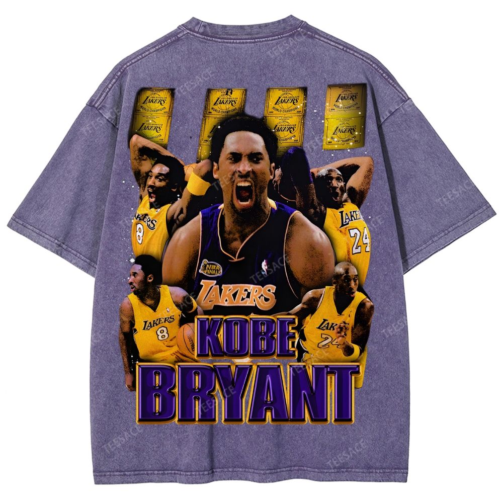 Unisex Fit Washed T-Shirt "Kobe Vision" Kobe Tee