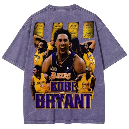 Unisex Fit Washed T-Shirt "Kobe Vision" Kobe Tee