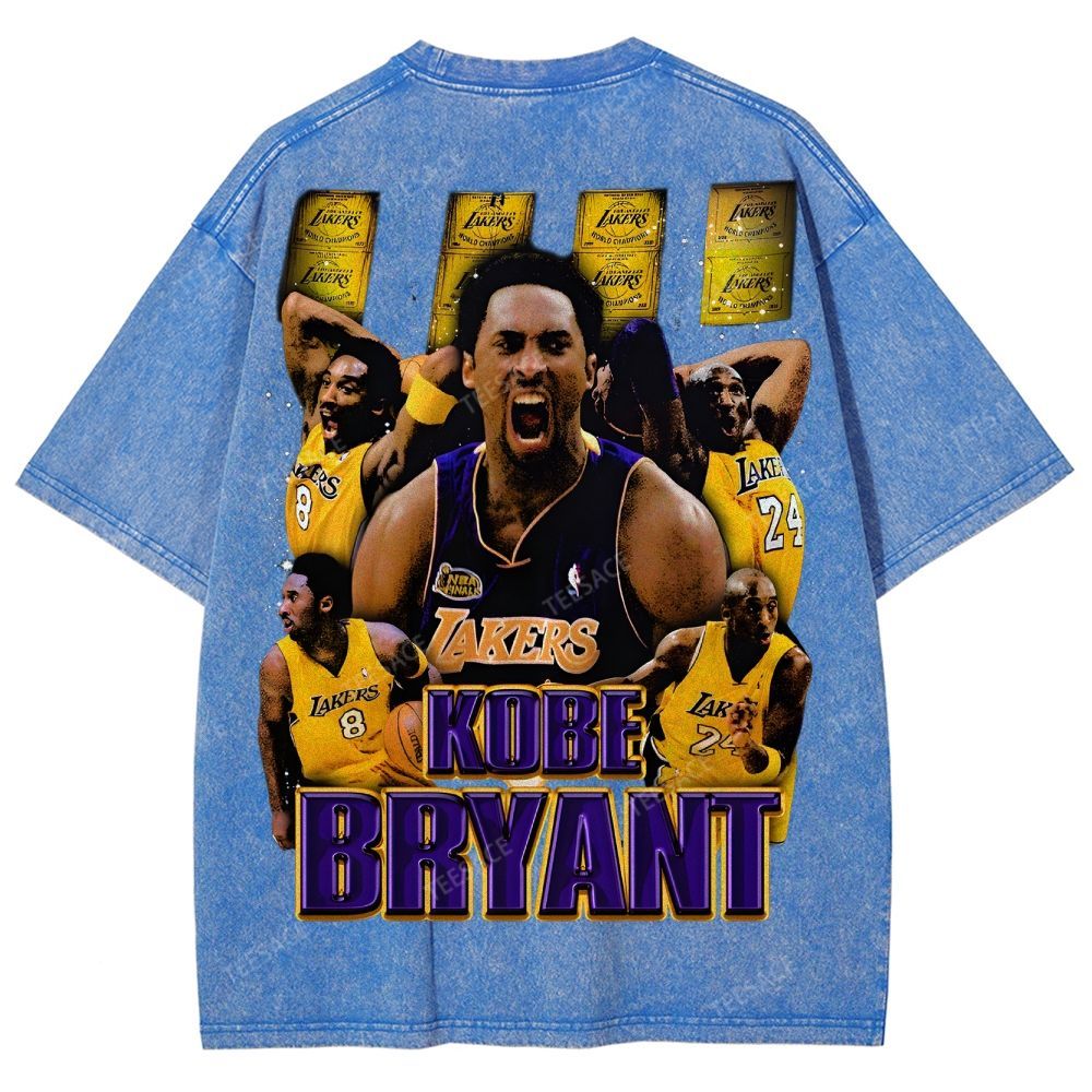 Unisex Fit Washed T-Shirt "Kobe Vision" Kobe Tee