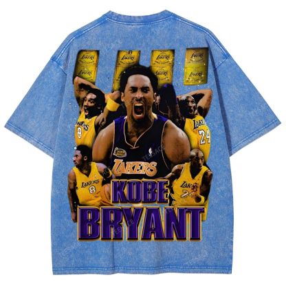 Unisex Fit Washed T-Shirt "Kobe Vision" Kobe Tee