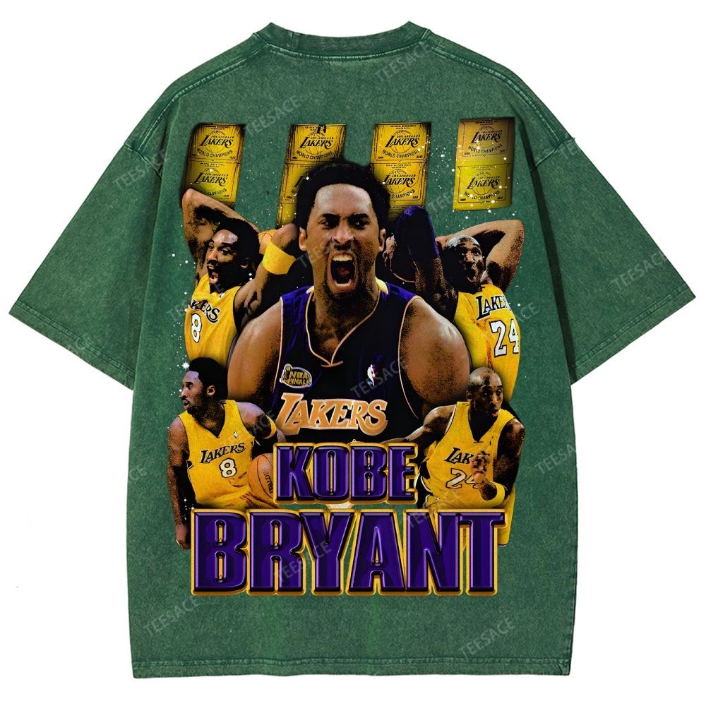 Unisex Fit Washed T-Shirt "Kobe Vision" Kobe Tee