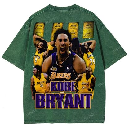 Unisex Fit Washed T-Shirt "Kobe Vision" Kobe Tee