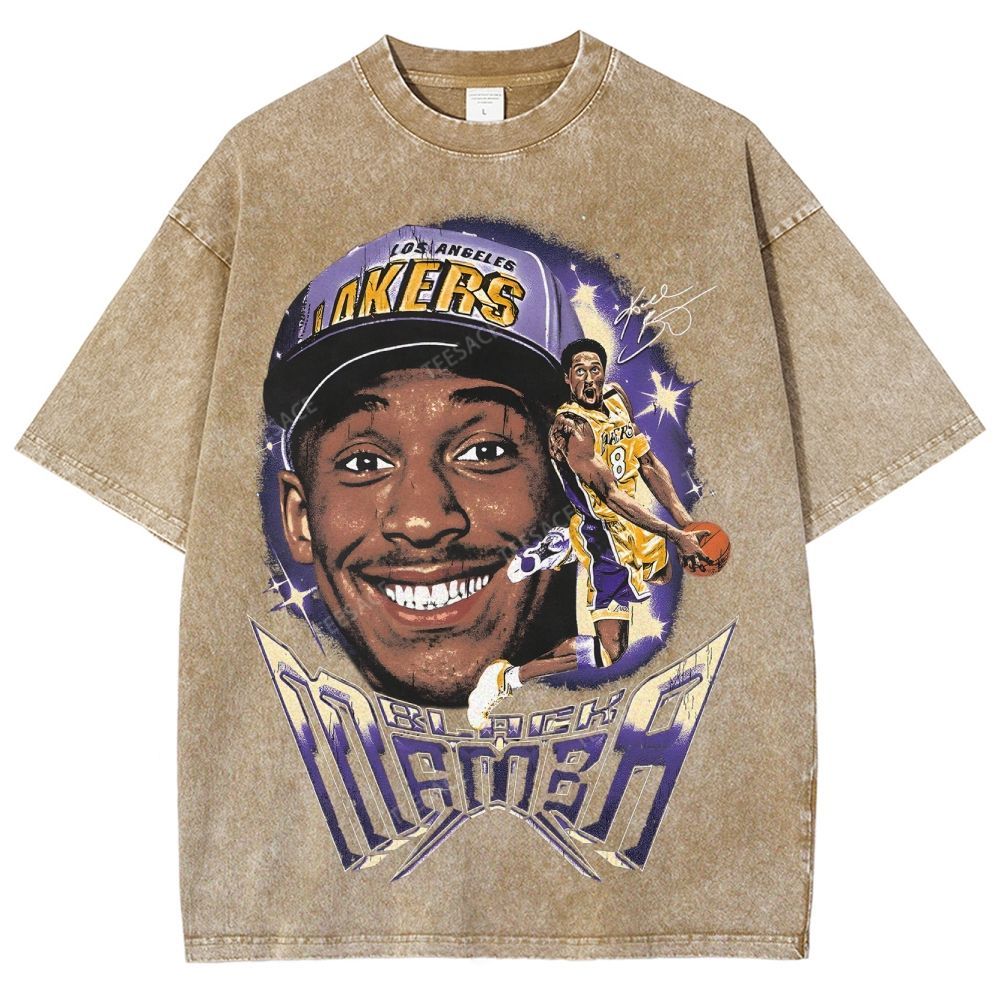 Unisex Fit Washed T-Shirt Kobe Tee