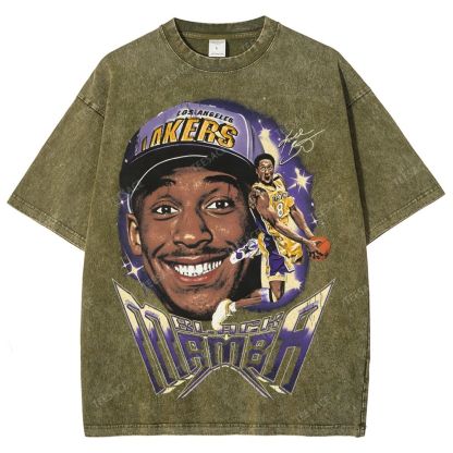 Unisex Fit Washed T-Shirt Kobe Tee