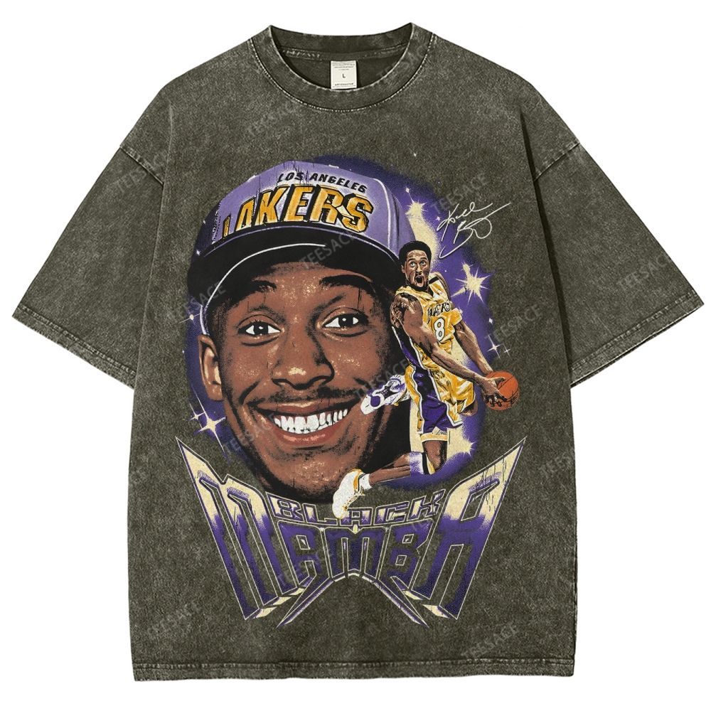 Unisex Fit Washed T-Shirt Kobe Tee