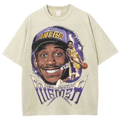 Unisex Fit Washed T-Shirt Kobe Tee