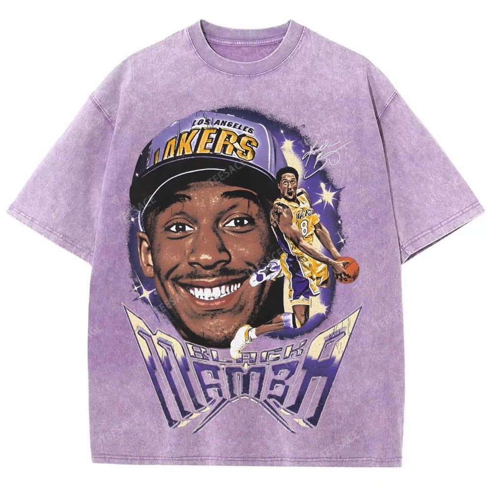 Unisex Fit Washed T-Shirt Kobe Tee