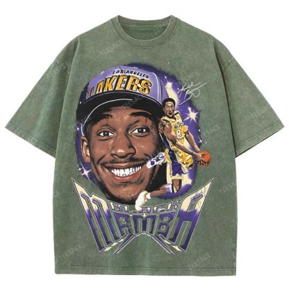 Unisex Fit Washed T-Shirt Kobe Tee