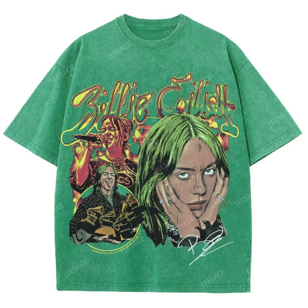Billie Eilish Unisex Fit Washed T-Shirt 2504008567