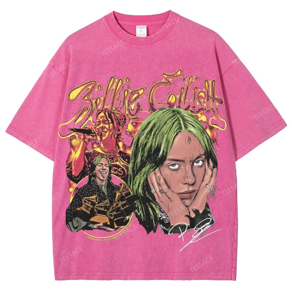 Billie Eilish Unisex Fit Washed T-Shirt 2504008567