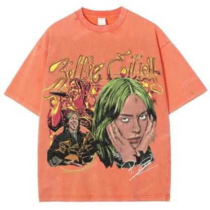 Billie Eilish Unisex Fit Washed T-Shirt 2504008567