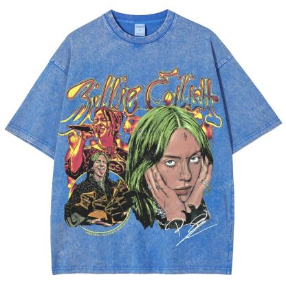 Billie Eilish Unisex Fit Washed T-Shirt 2504008567