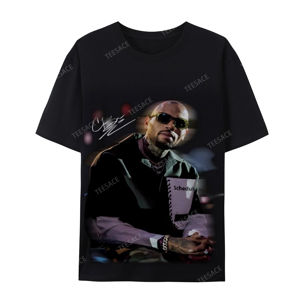 Chris brown Casual Short Sleeve Cotton T-Shirt