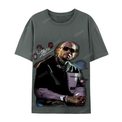 Chris brown Casual Short Sleeve Cotton T-Shirt