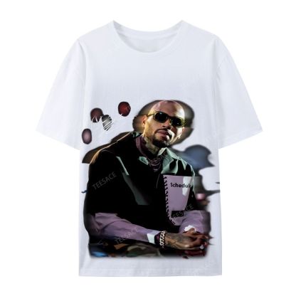 Chris brown Casual Short Sleeve Cotton T-Shirt