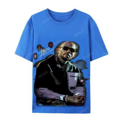 Chris brown Casual Short Sleeve Cotton T-Shirt