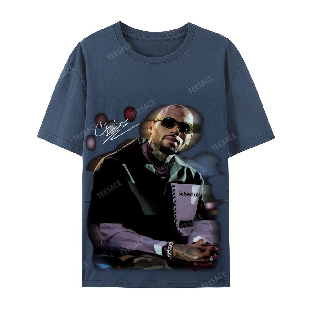 Chris brown Casual Short Sleeve Cotton T-Shirt
