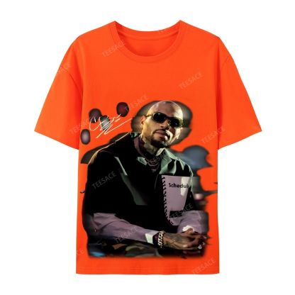 Chris brown Casual Short Sleeve Cotton T-Shirt
