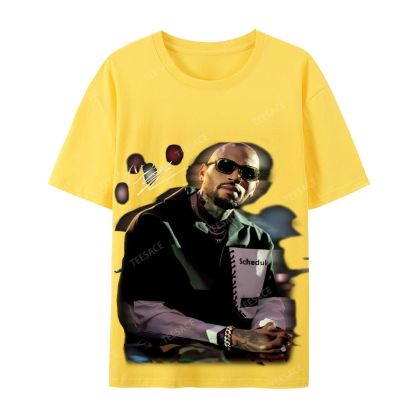 Chris brown Casual Short Sleeve Cotton T-Shirt