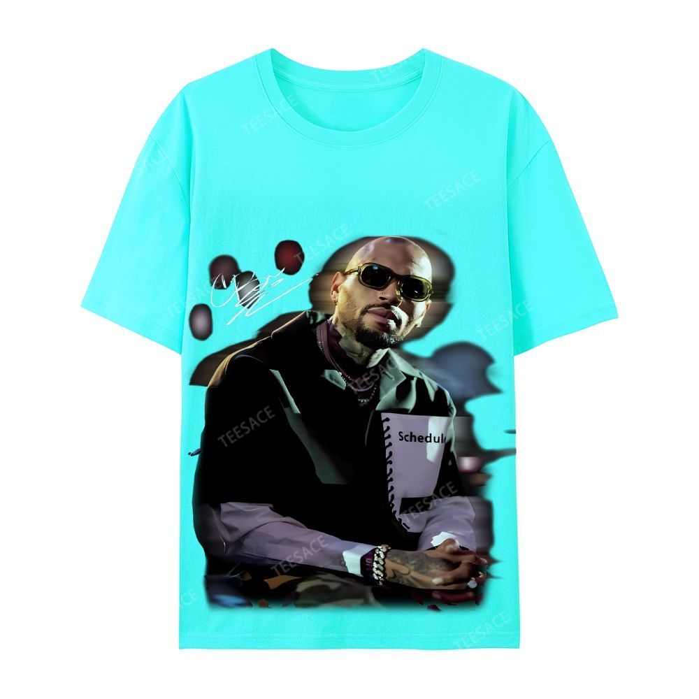 Chris brown Casual Short Sleeve Cotton T-Shirt