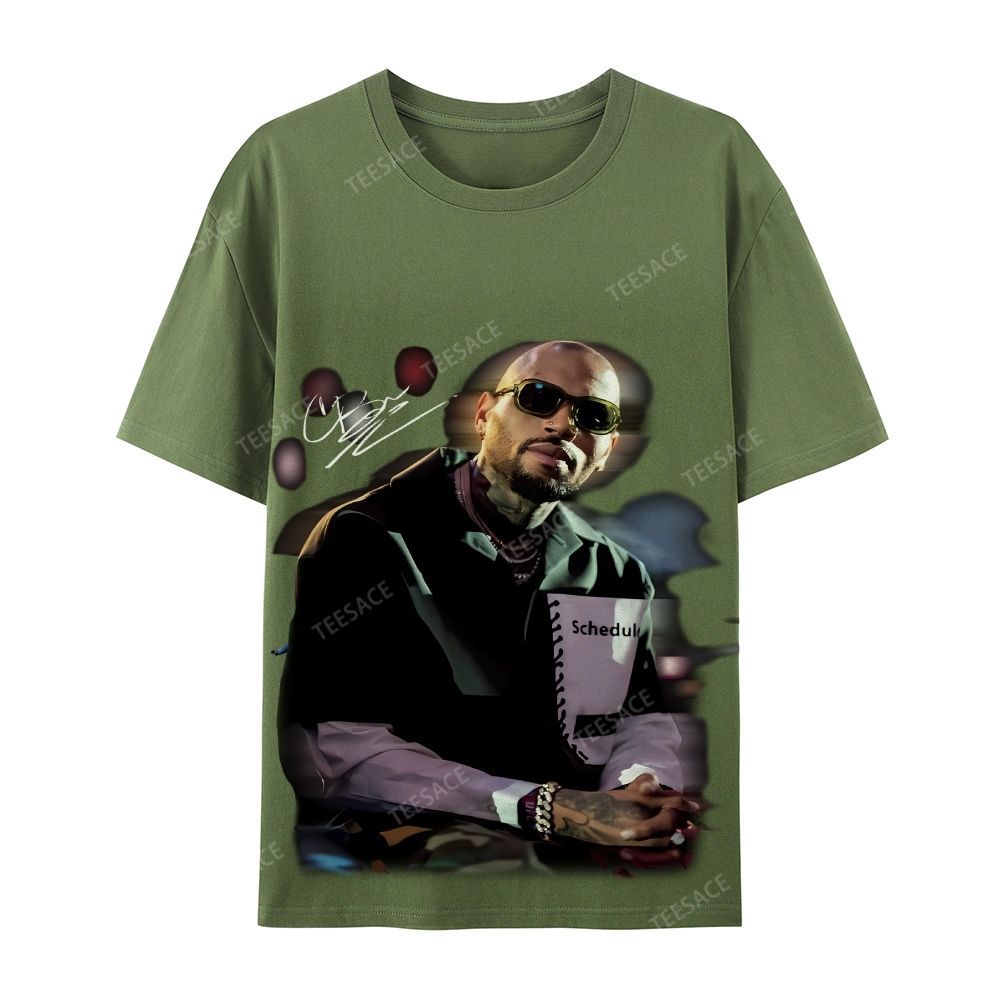 Chris brown Casual Short Sleeve Cotton T-Shirt