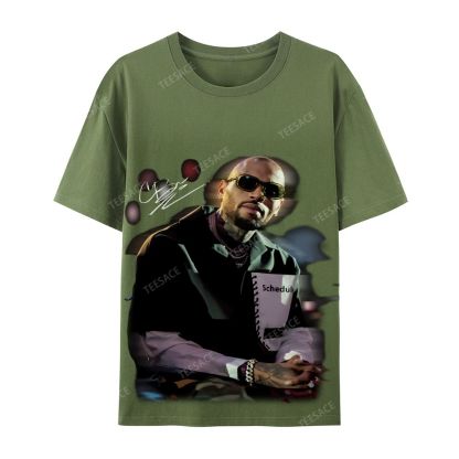 Chris brown Casual Short Sleeve Cotton T-Shirt