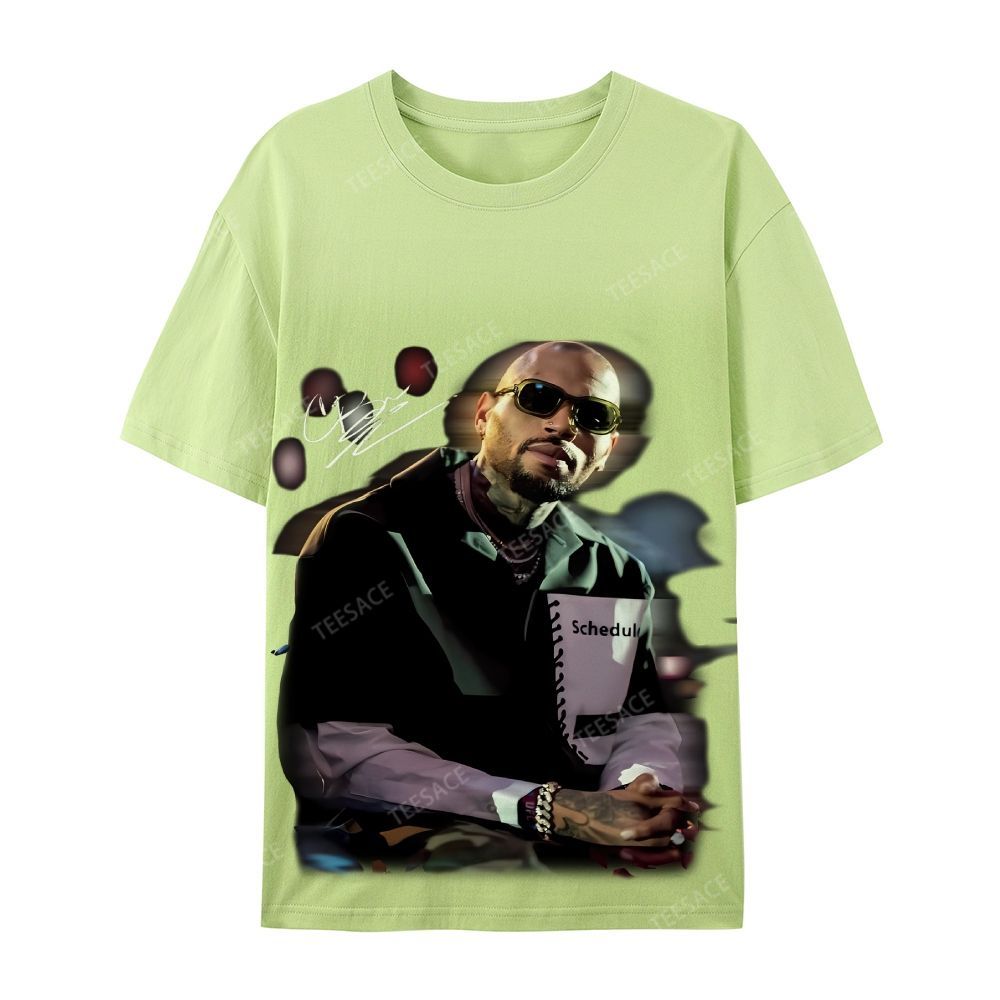 Chris brown Casual Short Sleeve Cotton T-Shirt