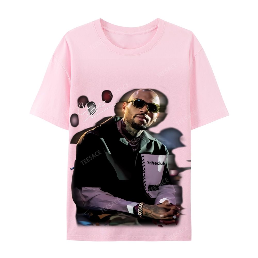 Chris brown Casual Short Sleeve Cotton T-Shirt