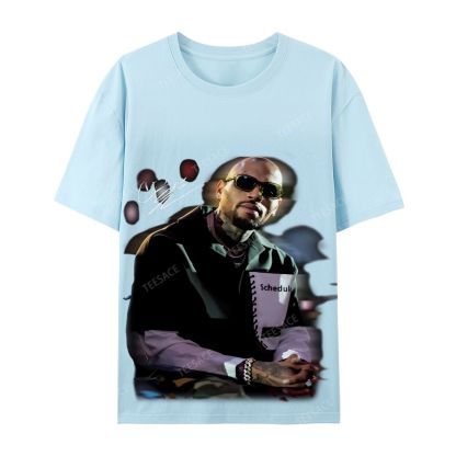 Chris brown Casual Short Sleeve Cotton T-Shirt