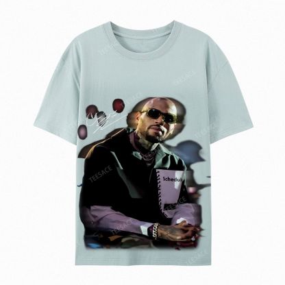 Chris brown Casual Short Sleeve Cotton T-Shirt