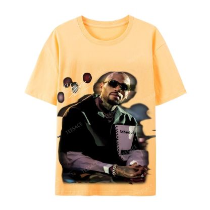 Chris brown Casual Short Sleeve Cotton T-Shirt