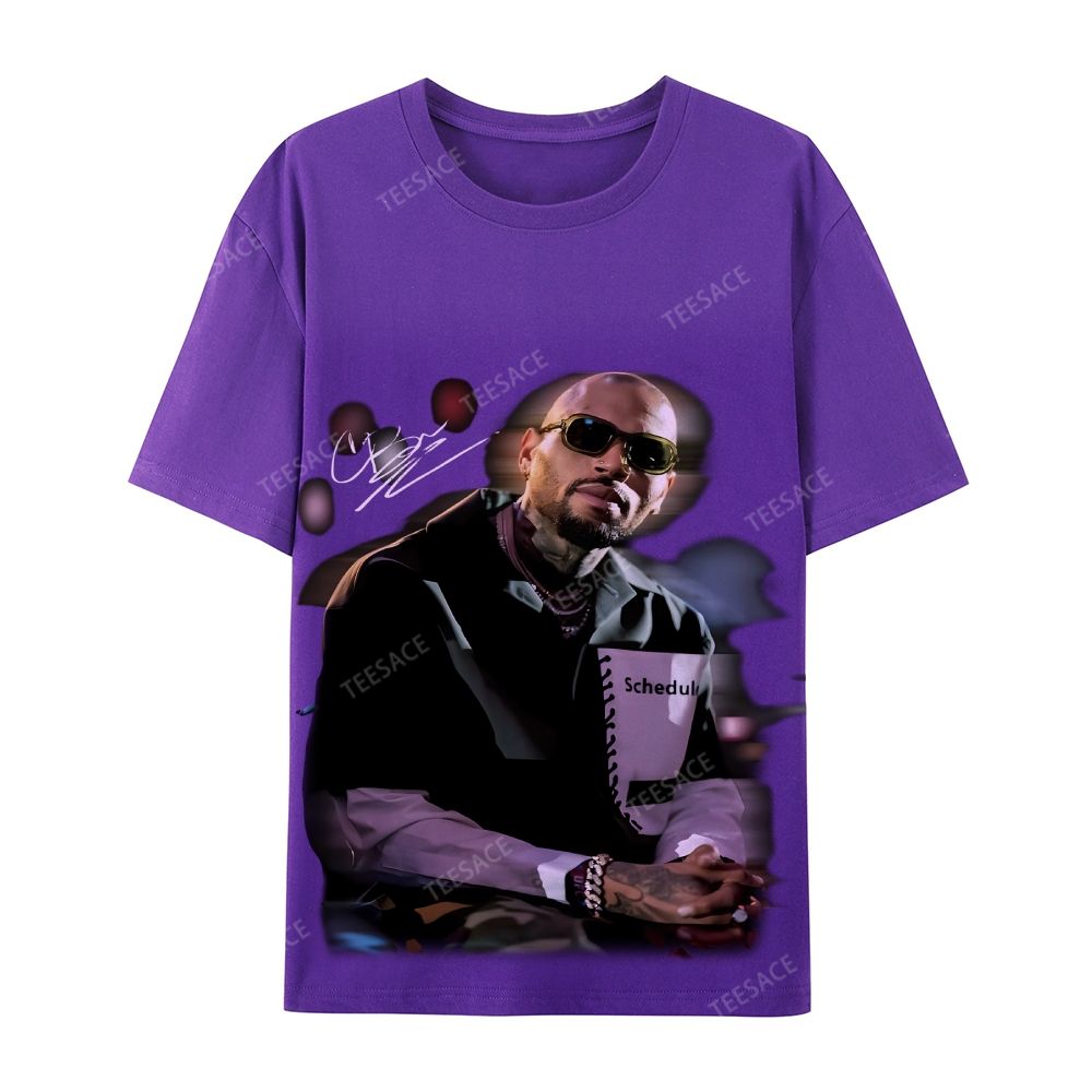 Chris brown Casual Short Sleeve Cotton T-Shirt