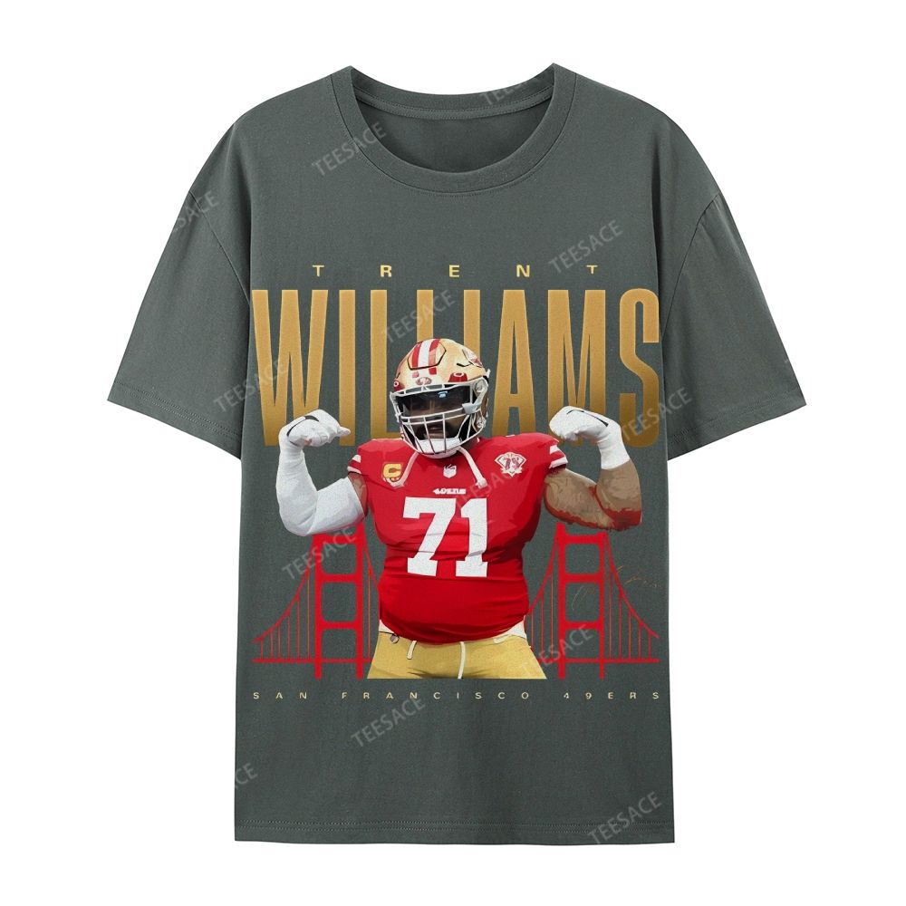 Casual Short Sleeve T-Shirt  Trent Williams Tee